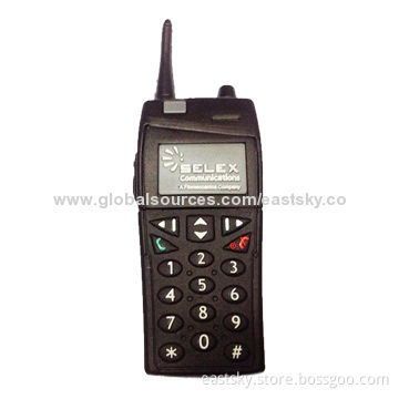 Custom interphone-shaped USB drive, made of soft PVC material, OEM orders welcome